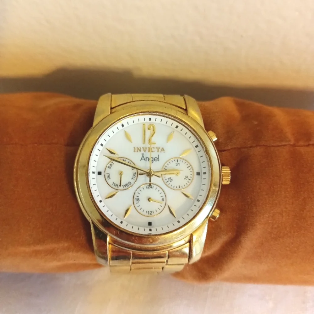 Invicta Gold tone Angel swiss Quartz women's watch